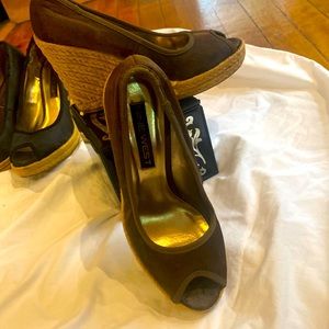 Brown Nine West wedge size 6m